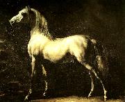Theodore   Gericault cheval gris Sweden oil painting artist